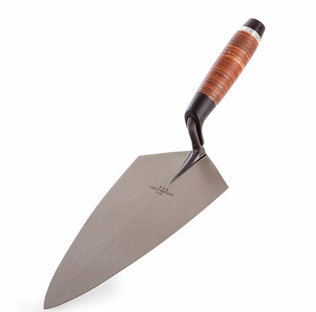 Marshalltown M1911L 19L 11in Philadelphia Pattern Brick Trowel Leather Handle
