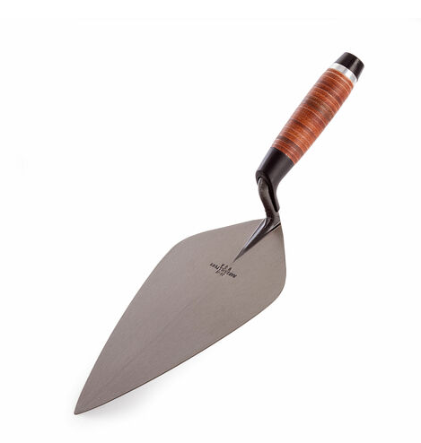 Marshalltown M3411L 34L 11in Wide London Pattern Brick Trowel Leather Handle