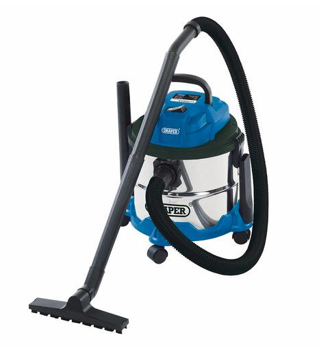 Draper  Wet & Dry Vacuum with Stainless Steel Tank 15L (240V)