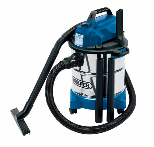Draper  Wet & Dry Vacuum With Stainless Steel Tank 20L (240V)