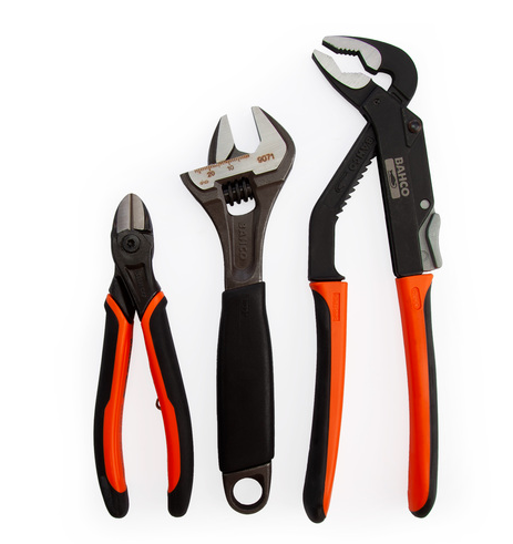 Bahco All Round Hand Tool Set - 8224, 9071 & 2101G-160 (3 Piece)
