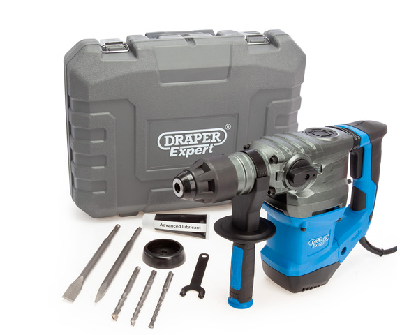 Draper 56405 SDS Plus Rotary Hammer Drill with Accessories (240V)