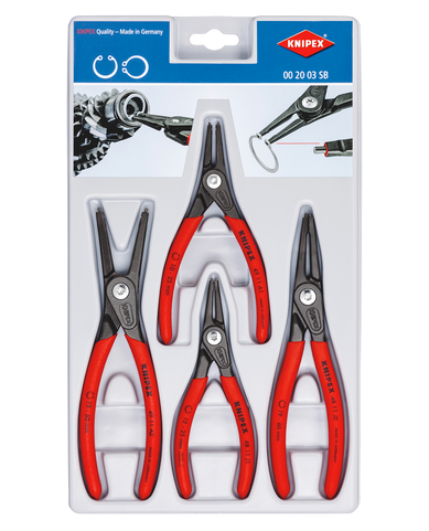 Knipex 002003SB Precision Circlip Pliers Set (4 Piece)