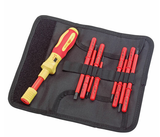 Draper 65372 Ergo Plus VDE Interchangeable Screwdriver Set (9 Piece)