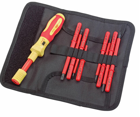 Draper 65372 Ergo Plus VDE Interchangeable Screwdriver Set (9 Piece)