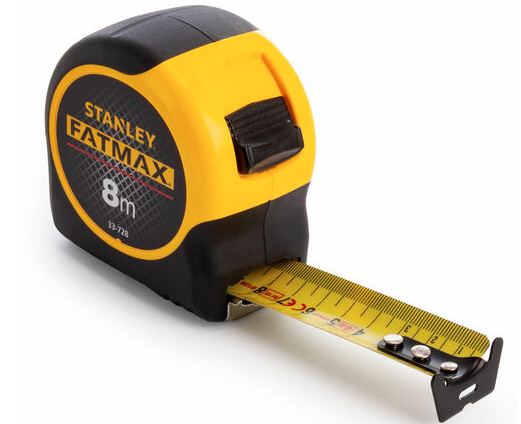 Stanley 0-33-728 FatMax Metric Tape Measure with Blade Armor 8m