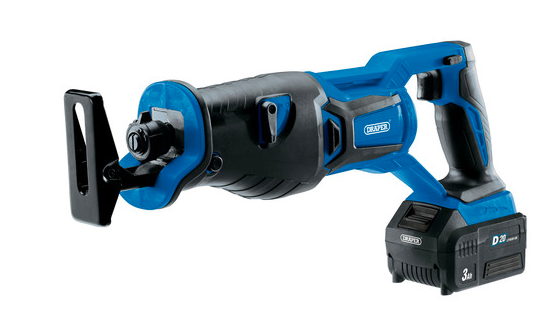 Draper 00593 D20 20V Reciprocating Saw (1 x 3.0Ah Battery)