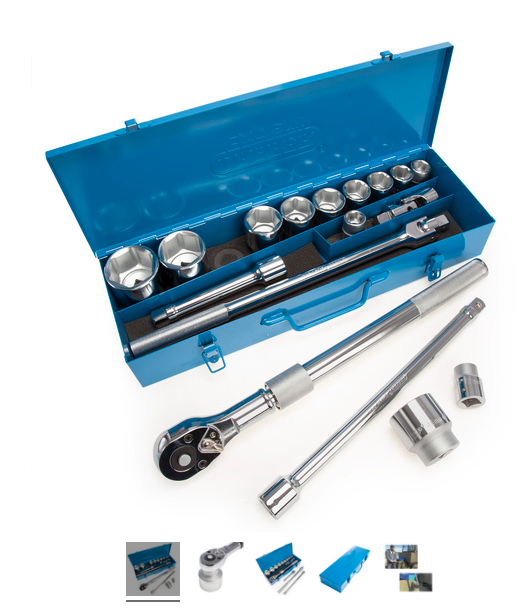 Square Drive Metric Socket Set (17 Piece)