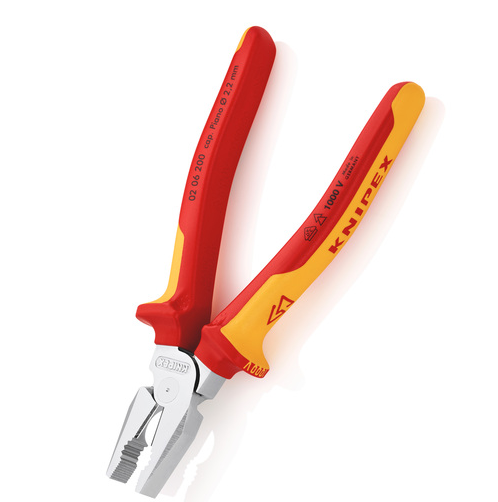 Knipex 0206200SB High Leverage Combination Pliers VDE 1000V 200mm